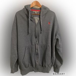 Ralph Lauren US Polo Assn. Men’s Full Zip Fleece Hoodie- 3XL- Like New
